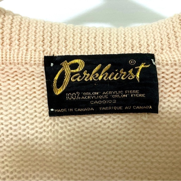 Vintage PARKHURST SWEATER VEST - Size Medium - Picture 3 of 5